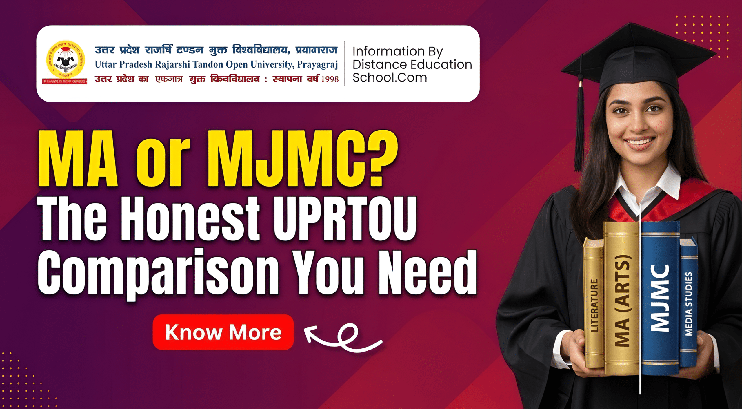 Read more about the article MA or MJMC? The Honest UPRTOU Comparison You Need